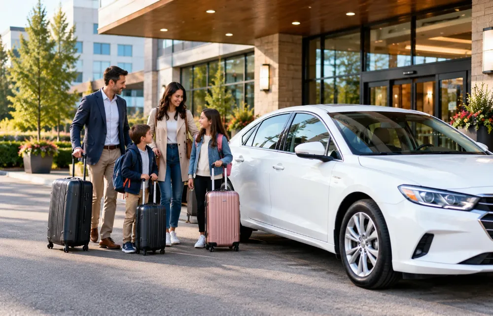Taxi service for hotel pickups and drop-offs